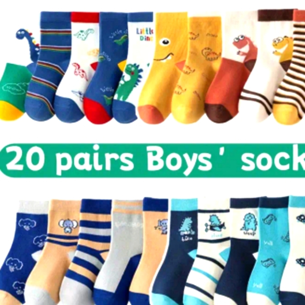 20 Pairs Fun Socks Boys Socks #New